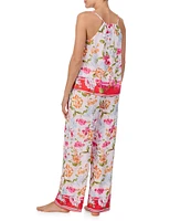 40 Winks Floral Print Sleeveless V-Neck Cami & Pant Pajama Set