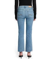 7 For All Mankind Daisy Mid Rise Bootleg Ankle Length Denim Jeans