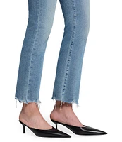 7 For All Mankind Daisy Mid Rise Bootleg Ankle Length Denim Jeans