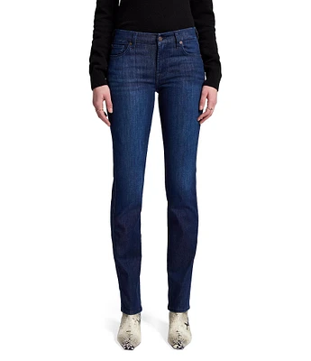 7 For All Mankind Kimmie Straight Denim Mid Rise Jeans