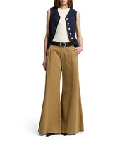 7 For All Mankind Lady V-Neck Sleeveless Button Front Coordinating Denim Vest