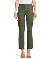 7 For All Mankind Logan Coated Mid Rise Straight Leg Cargo Pant