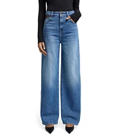 7 For All Mankind Scout Oversized Straight Hip Cut-Out Jeans
