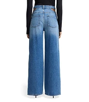7 For All Mankind Scout Oversized Straight Hip Cut-Out Jeans