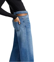 7 For All Mankind Scout Oversized Straight Hip Cut-Out Jeans