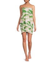 8 Oak Lane Botanical Terry Spa Wrap Robe