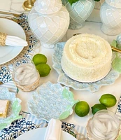 8 Oak Lane Hydrangea Dish, Set of 4