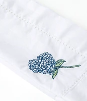 8 Oak Lane Hydrangea Embroidered Dinner Napkin, Set of 6