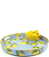 8 Oak Lane Lemon Round Tray