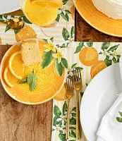 8 Oak Lane Orange Dish, Set of 4
