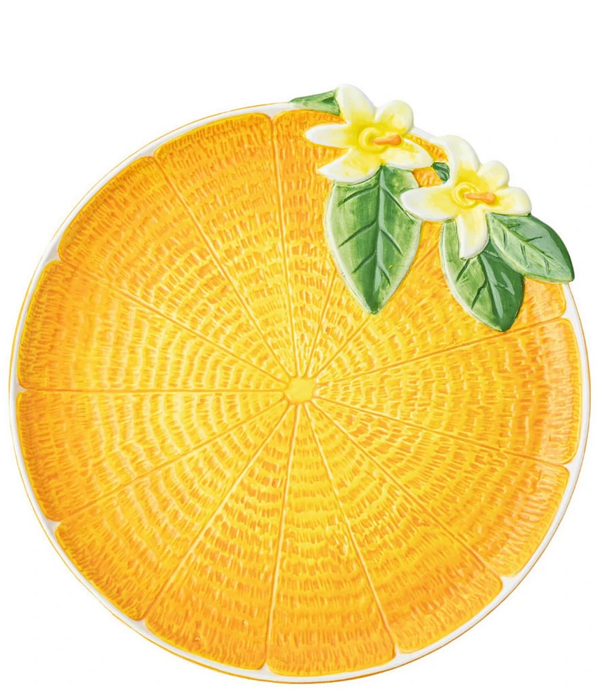 8 Oak Lane Orange Serving Platter