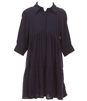 A Loves A Big Girls 7-16 Balloon Sleeve A-Line Dress