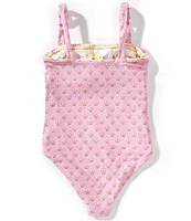 A Loves A Big Girls Reversible Bandeau One-Piece Swimsuit