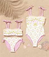 A Loves A Big Girls Reversible Bandeau One-Piece Swimsuit