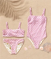 A Loves A Big Girls Reversible Bandeau One-Piece Swimsuit