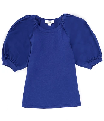 A Loves A Big Girls 7-16 Puff Sleeve Pullover Blouse