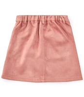 A Loves A Big Girls 7-16 Button Front Mini Skirt