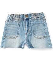 A Loves A Big Girls 7-16 High Rise Denim Shorts
