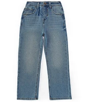 A Loves A Big Girls 7-16 High Waist Wide Leg Denim Pants