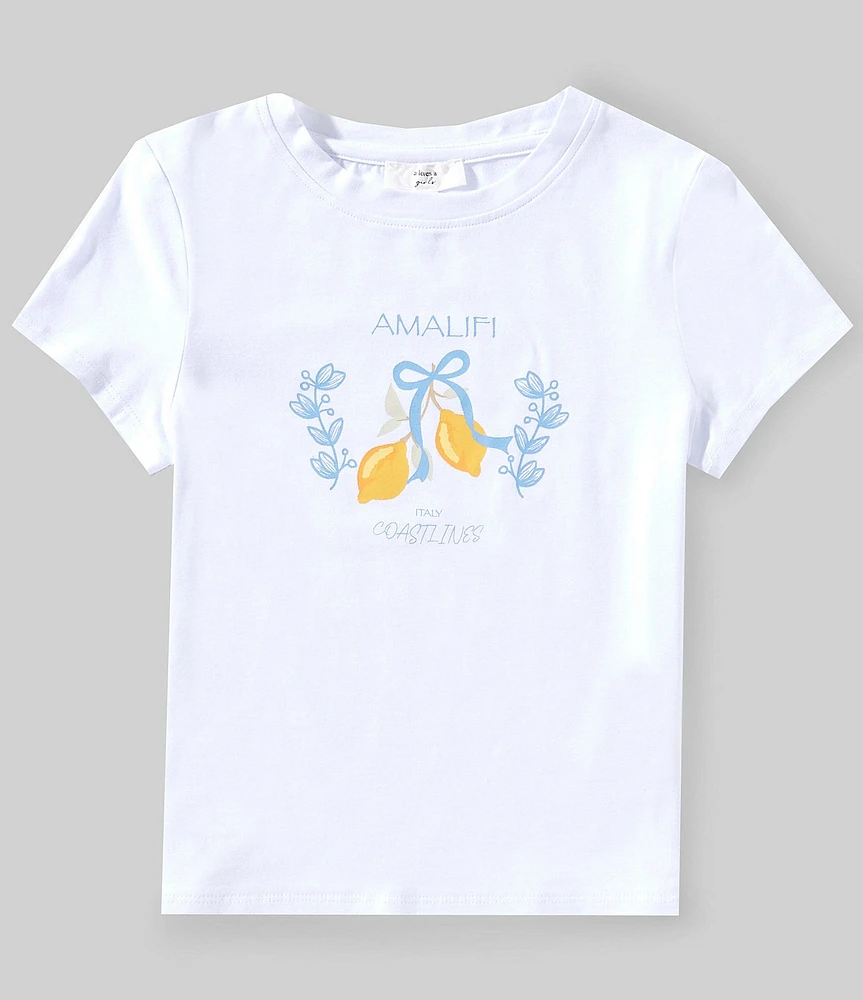 A Loves A Big Girls 7-16 Lemon Graphic T-Shirt