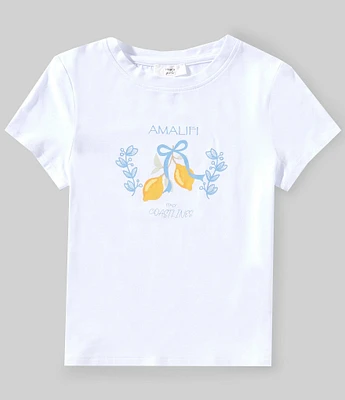 A Loves A Big Girls 7-16 Lemon Graphic T-Shirt