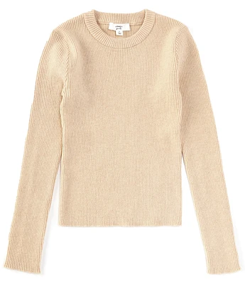 A Loves A Big Girls Long Sleeve Crew Ribbed T-Shirt