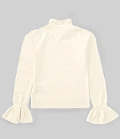 A Loves A Big Girls 7-16 Long Sleeve Ruffle Top