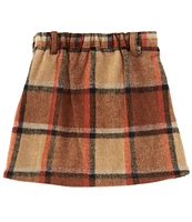 A Loves A Big Girls 7-16 Mini Plaid Wrap Skort