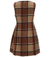 A Loves A Big Girls 7-16 Plaid Bow Detail Dress