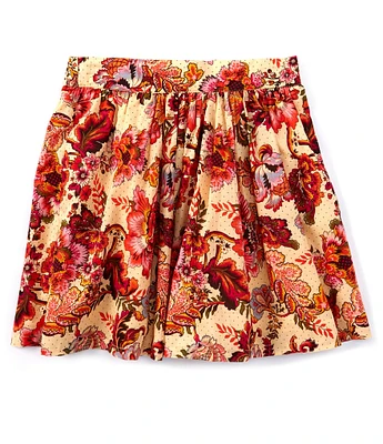 A Loves A Big Girls 7-16 Floral Printed Mini Skirt