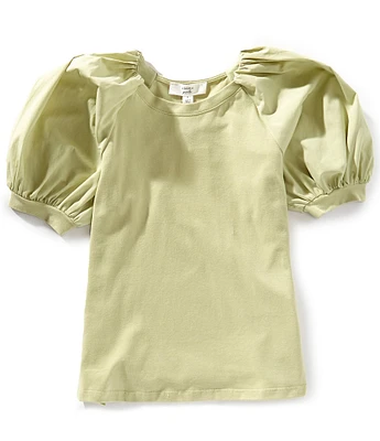 A Loves A Big Girls Puff Sleeve Pullover Blouse