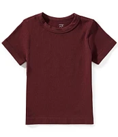 A Loves A Big Girls Ribbed Knit Short Sleeve T-Shirt