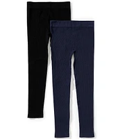 A Loves A Big Girls Seamless Ribbed Leggings 2-Pack