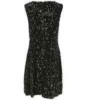 A Loves A Big Girls 7-16 Sequin Bow Detail Dress