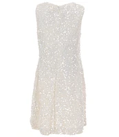 A Loves A Big Girls 7-16 Sequin Bow Detail Dress