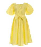 A Loves A Big Girls 7-16 Short Bubble Sleeve Midi Dress