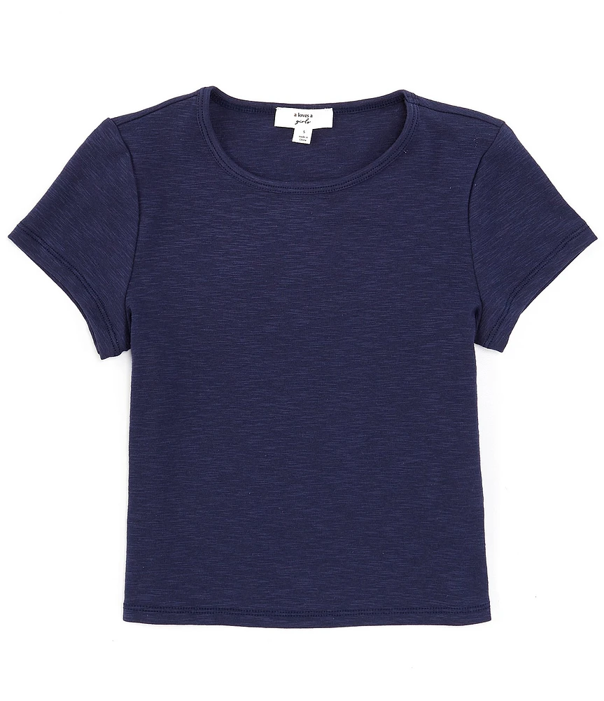A Loves A Big Girls 7-16 Short Sleeve Crew Neck T-Shirt