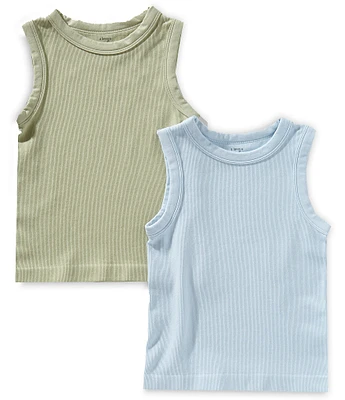 A Loves A Big Girls Sleeveless 2-Pack Seamless Tank Tops