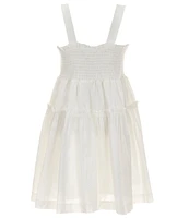 A Loves A Big Girls 7-16 Sleeveless Smocked Dress