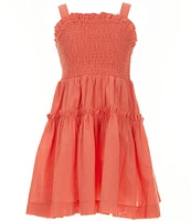 A Loves A Big Girls 7-16 Sleeveless Smocked Dress