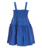 A Loves A Big Girls Sleeveless Smocked Dress
