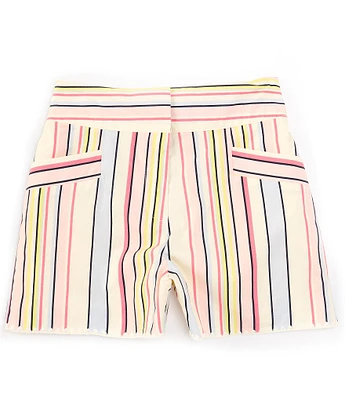 A Loves A Big Girls 7-16 Striped Mini Trouser Short