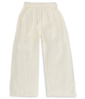 A Loves A Big Girls 7-16 Tie Waist Wide Leg Linen Pants