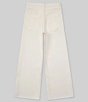 A Loves A Big Girls 7-16 Wide Leg Denim Pants