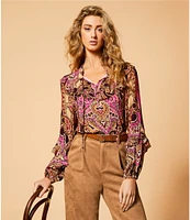 A Loves A Faux Suede Belted High Rise Wide Leg Coordinating Cropped Pants