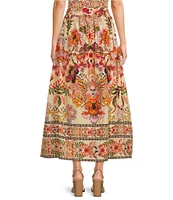 A Loves A Floral Printed A-Line Coordinating Maxi Skirt