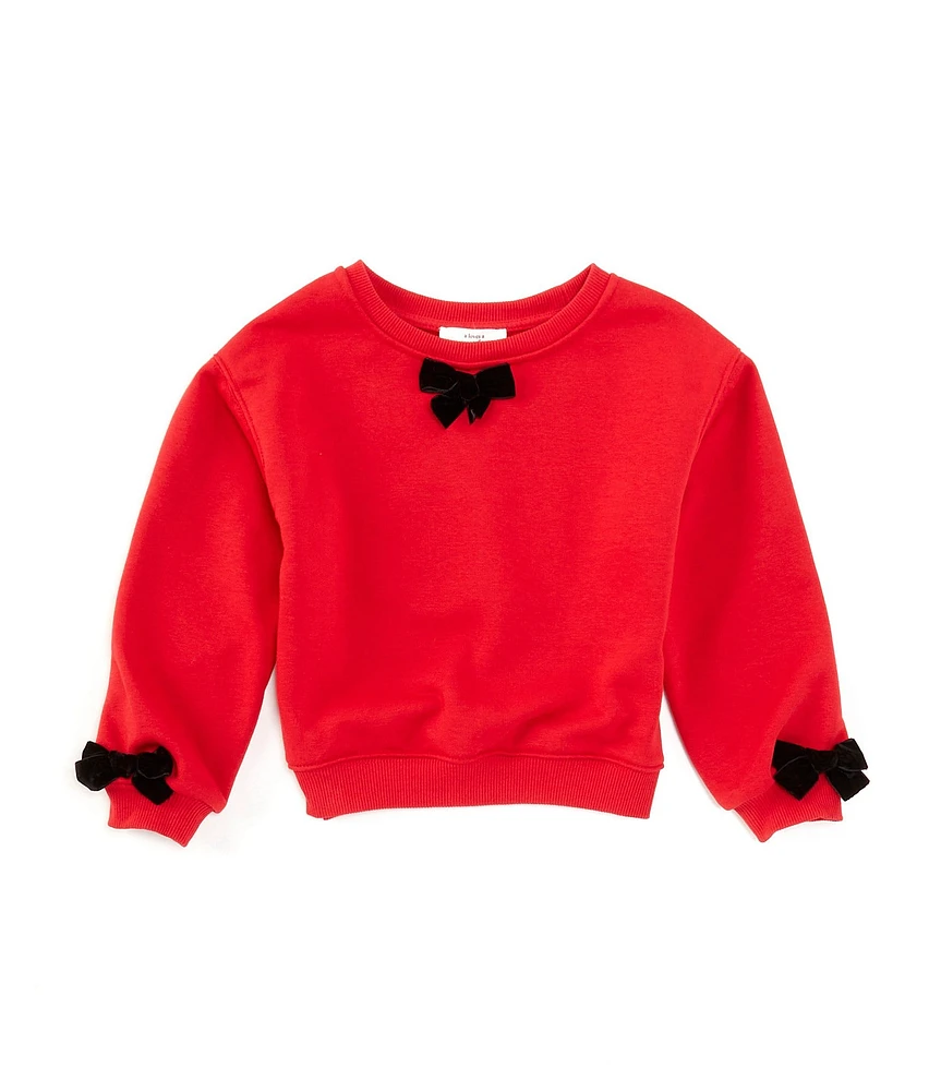 A Loves A Little Girls 2-6X Long Sleeve Bow Sweater