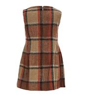 A Loves A Little Girls 2-6X Plaid Bow Detail Dress