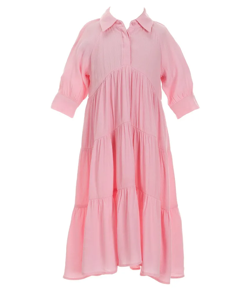 A Loves A Little Girls 2T-6X Balloon Sleeve A-Line Midi Dress