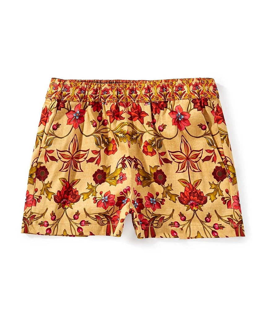 A Loves A Little Girls Batik Print Trouser Shorts